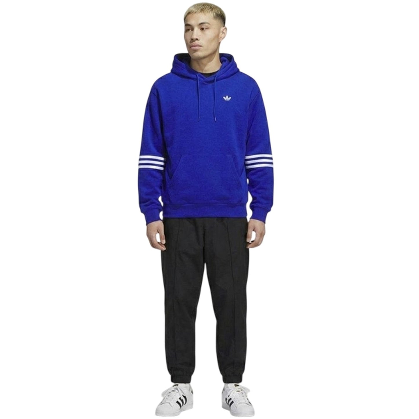 Blue - Pack Shot - Adidas Unisex Adult Classics Skateboarding Hoodie