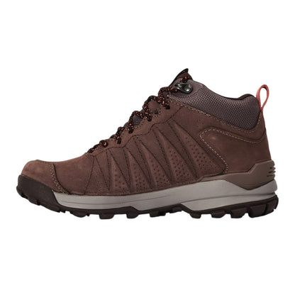 Purple - Side - Oboz Womens-Ladies Sypes Leather Hiking Boots