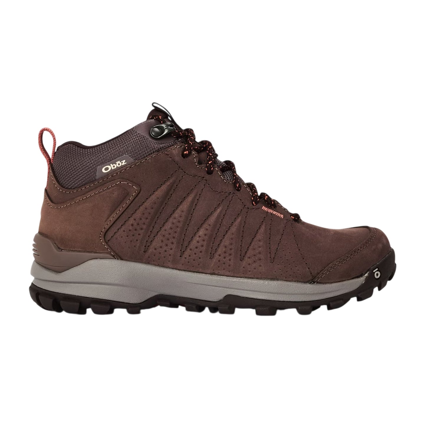 Purple - Front - Oboz Womens-Ladies Sypes Leather Hiking Boots