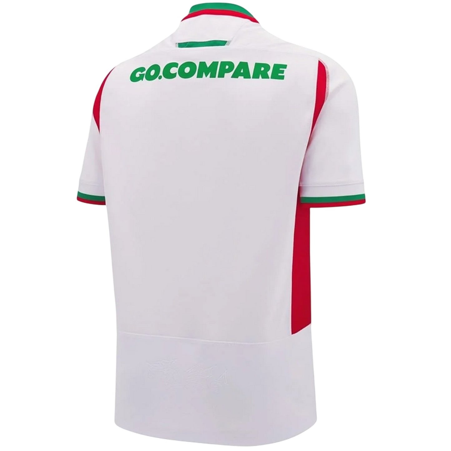 White-Green - Back - Wales RU Childrens-Kids 2024 Away Shirt