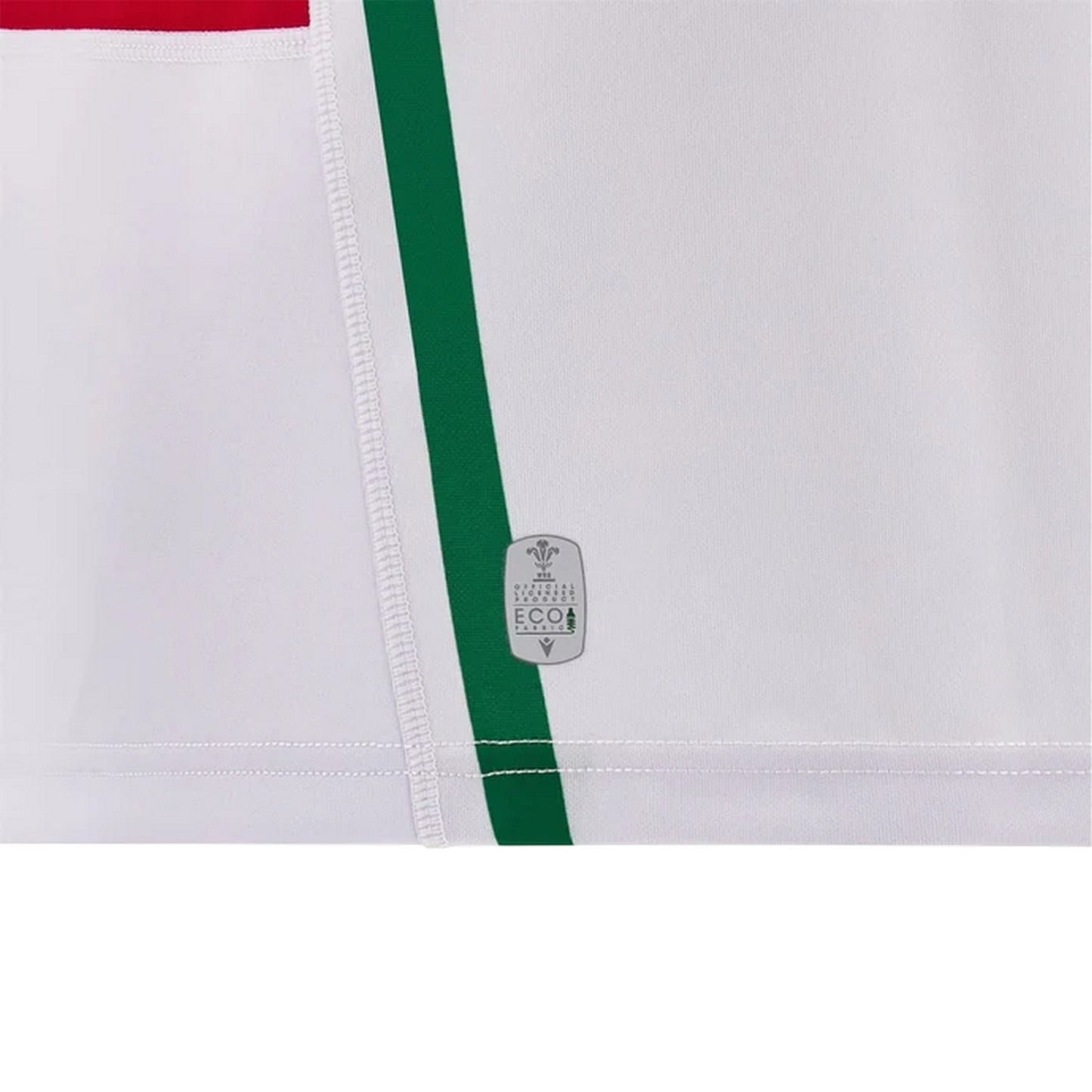 White-Green - Pack Shot - Wales RU Childrens-Kids 2024 Away Shirt