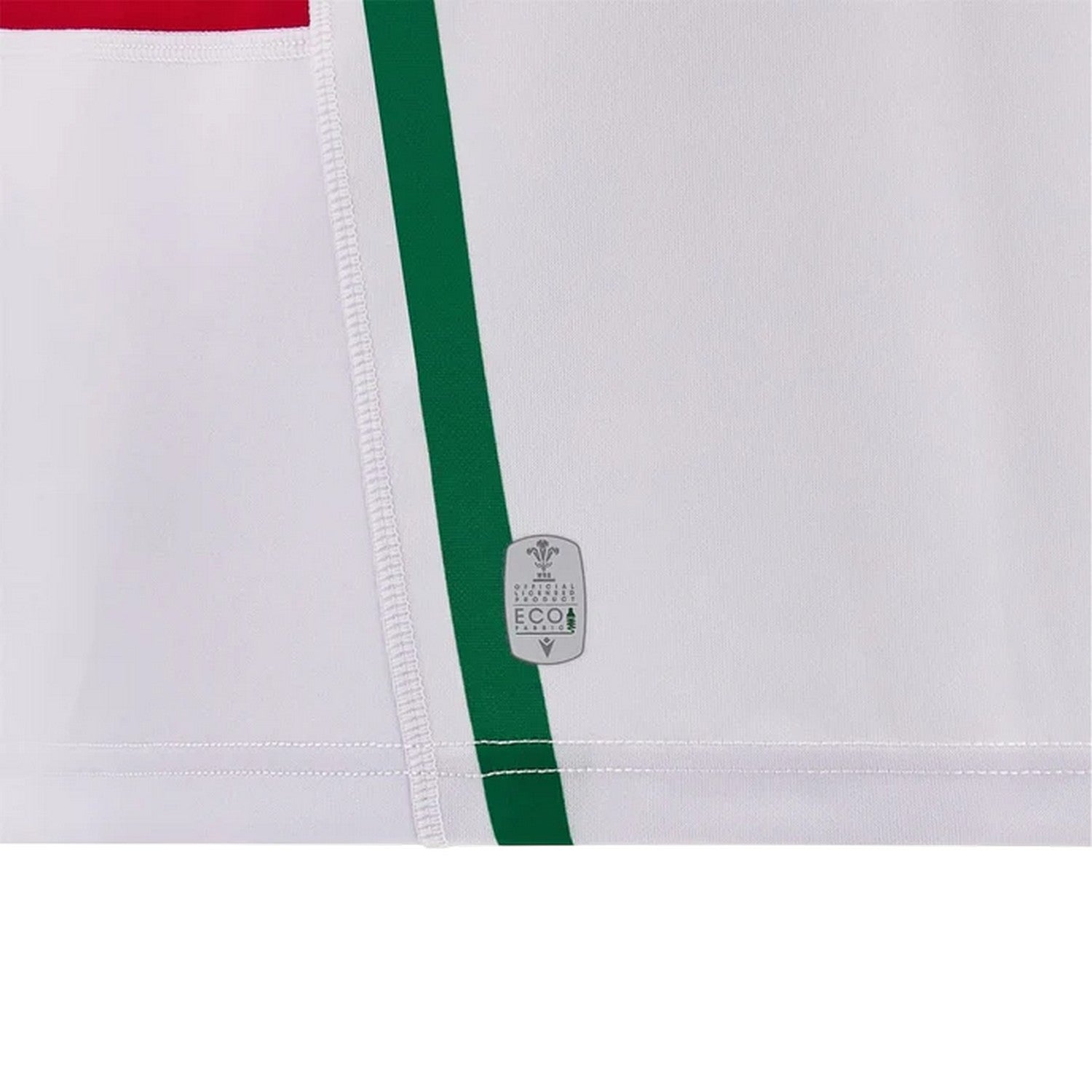 White-Green - Pack Shot - Wales RU Childrens-Kids 2024 Away Shirt
