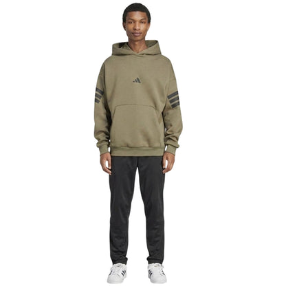 Olive Strata - Pack Shot - Adidas Mens Future Icons Hoodie