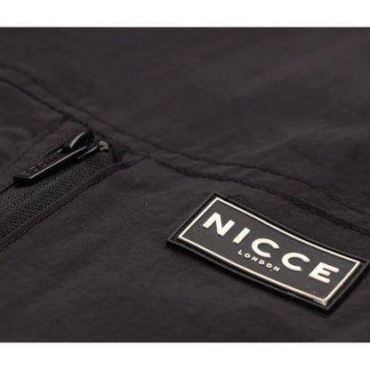 Black - Side - Nicce Mens Terrince Cargo Trousers