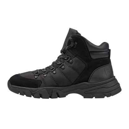 Black - Side - Boss Mens Chester Leather Ankle Boots