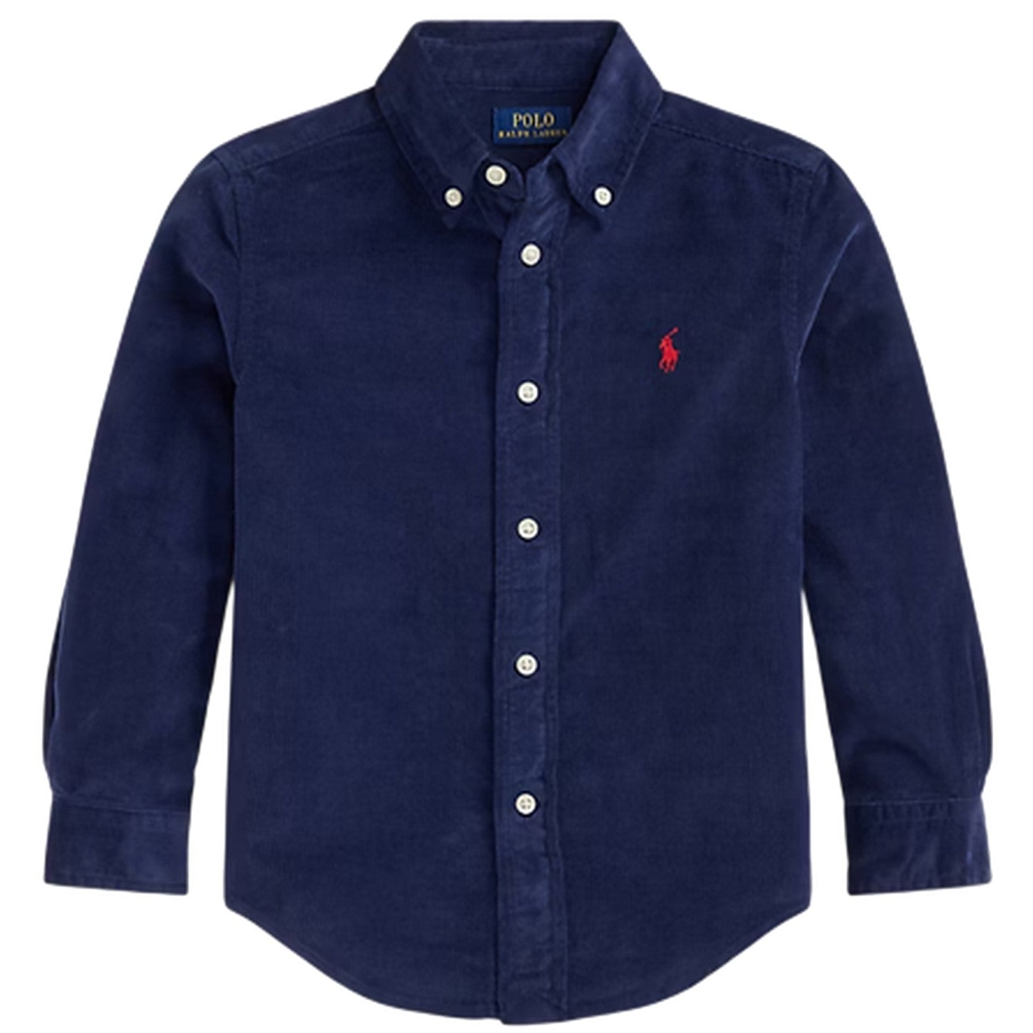 Navy - Front - Ralph Lauren Childrens-Kids Oxford Regular Long-Sleeved Shirt