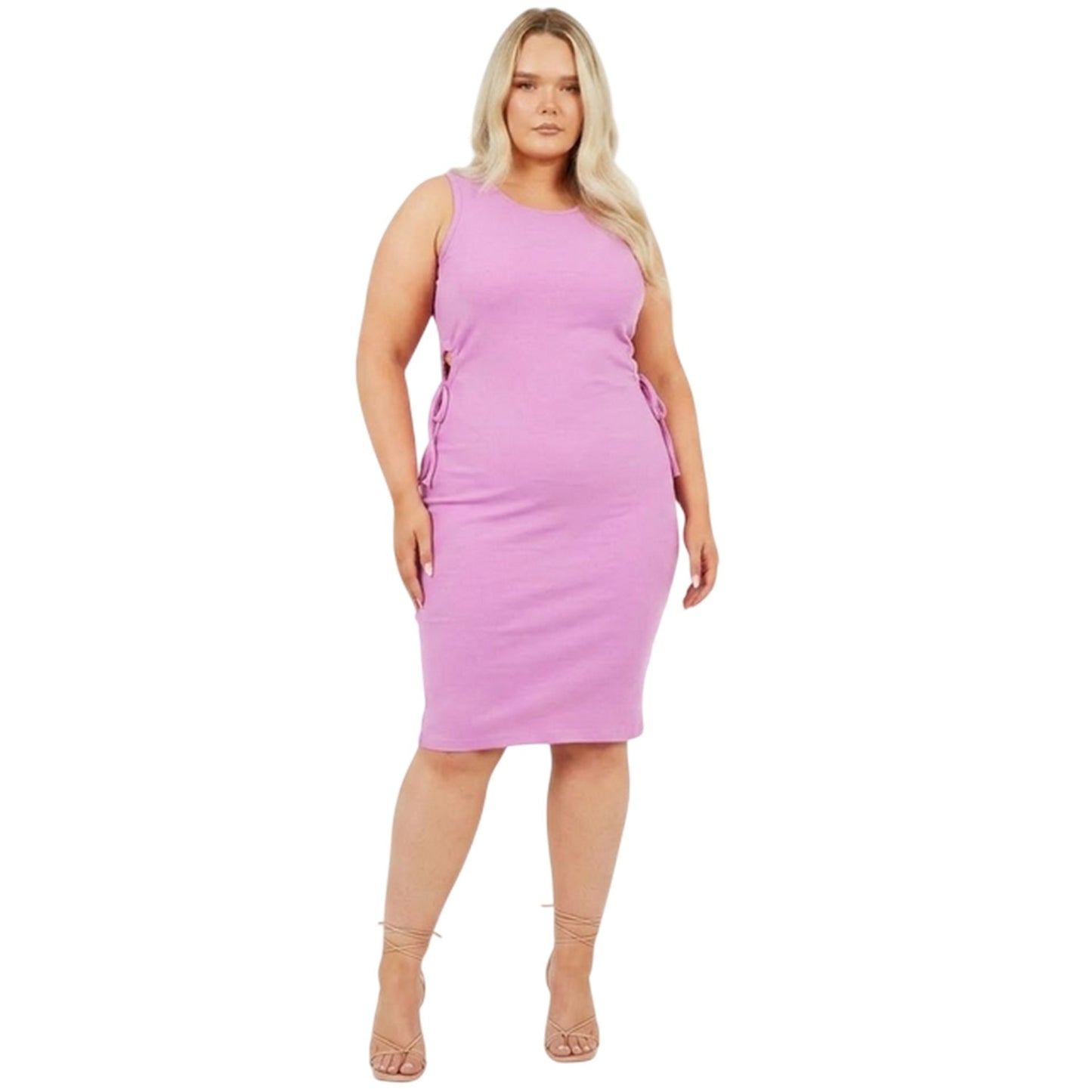 Iris - Lifestyle - Brave Soul Womens-Ladies Scoop Neck Curved Midi Dress