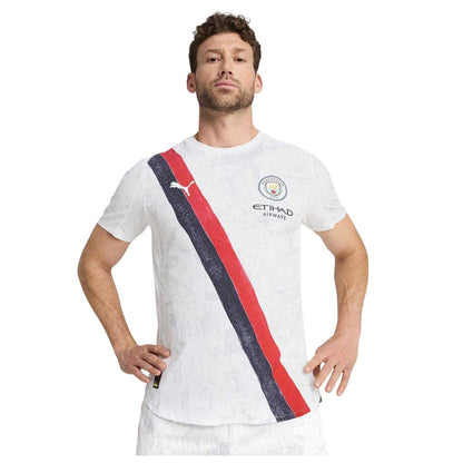 White-Black - Side - Puma Mens KidSuper Manchester City FC Away Shirt