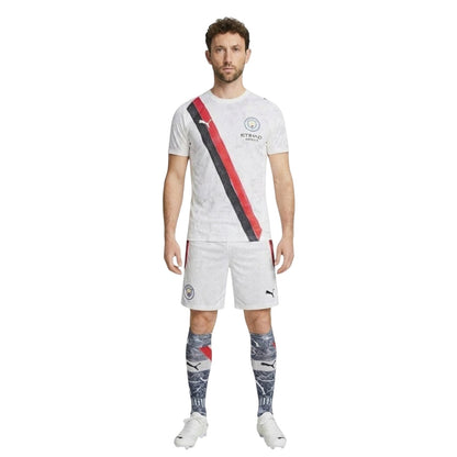 White-Black - Pack Shot - Puma Mens KidSuper Manchester City FC Away Shirt