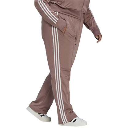 Burgundy - Side - Adidas Womens-Ladies Firebird Trousers