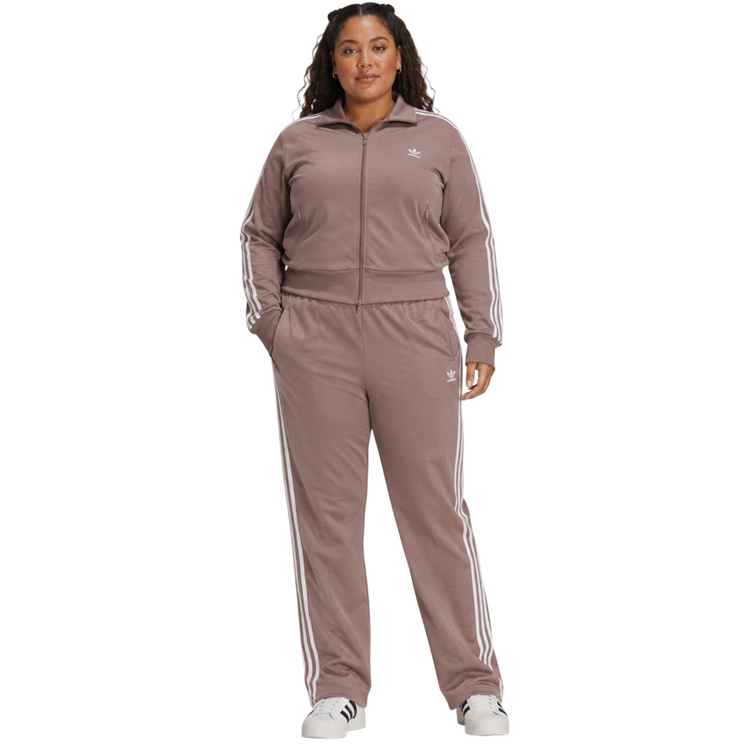 Burgundy - Pack Shot - Adidas Womens-Ladies Firebird Trousers