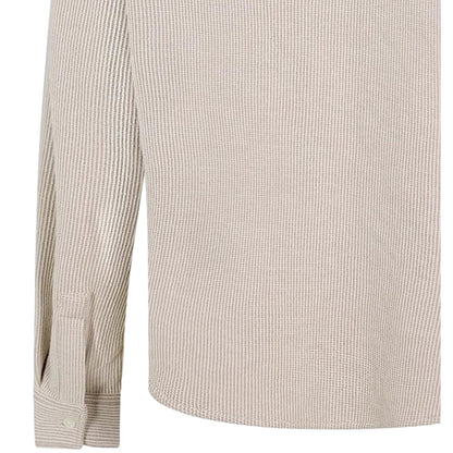 White - Lifestyle - Hugo Mens Ekynone Vertical Stripe Oxford Long-Sleeved Shirt