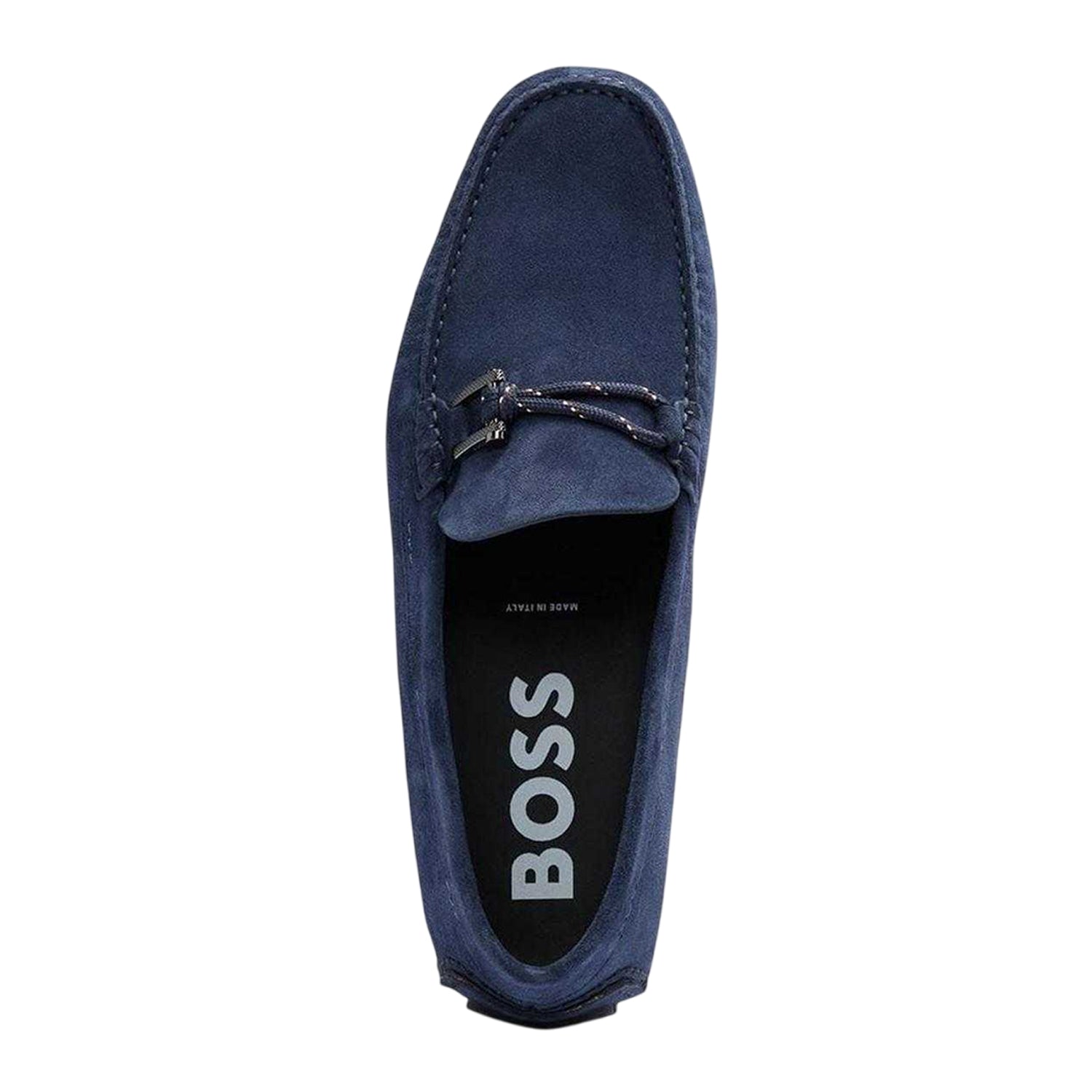 Blue - Lifestyle - Boss Mens Driver Suede Flat Moccasins
