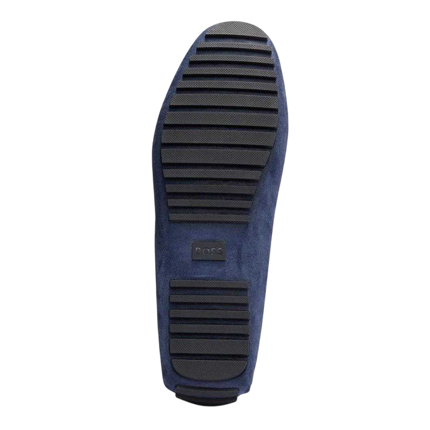 Blue - Pack Shot - Boss Mens Driver Suede Flat Moccasins