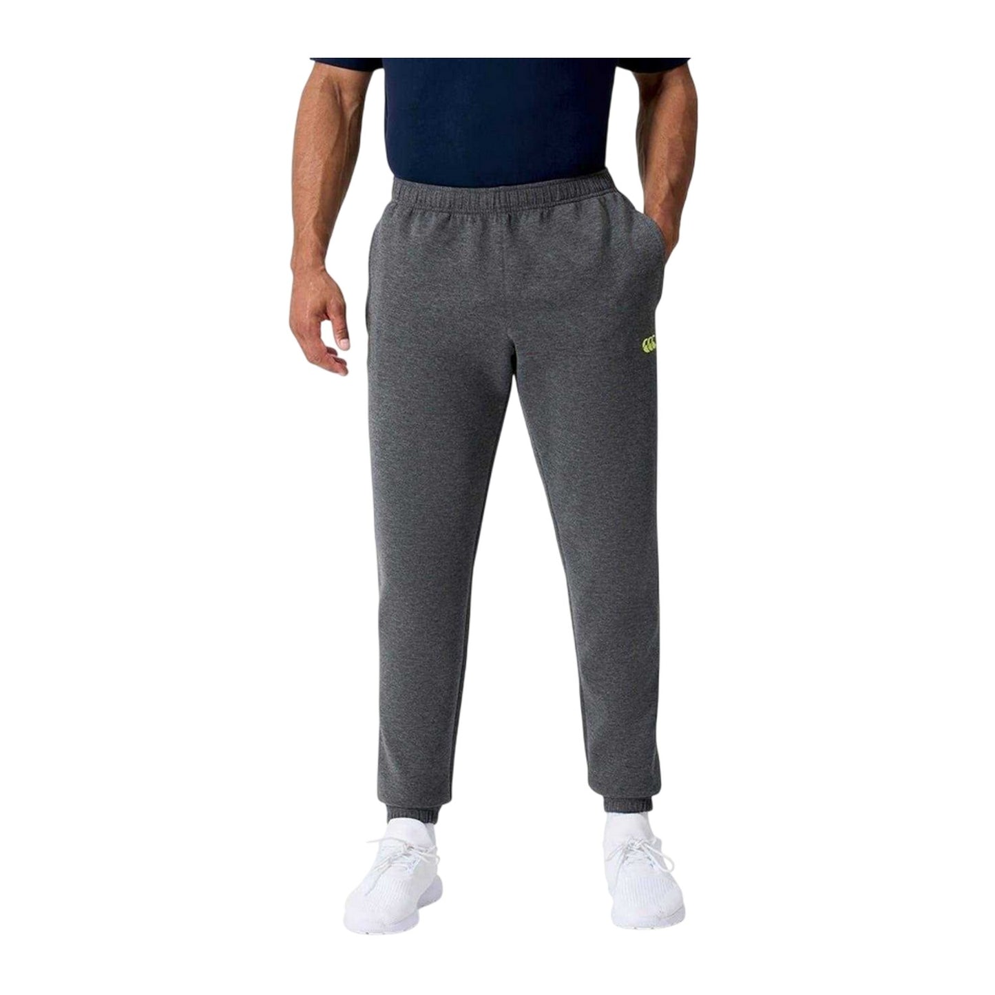 Black Marl - Side - Canterbury Mens Tempo Heather Tracksuit Bottoms