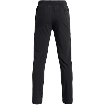 Black - Back - Under Armour Childrens-Kids Unstoppable Lightweight Regular Jogging Bottoms