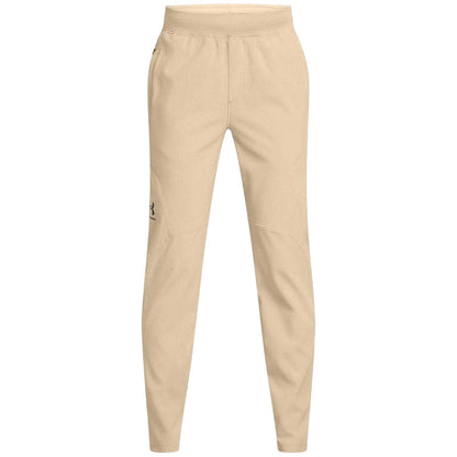Brown - Front - Under Armour Childrens-Kids Unstoppable Lightweight Regular Jogging Bottoms