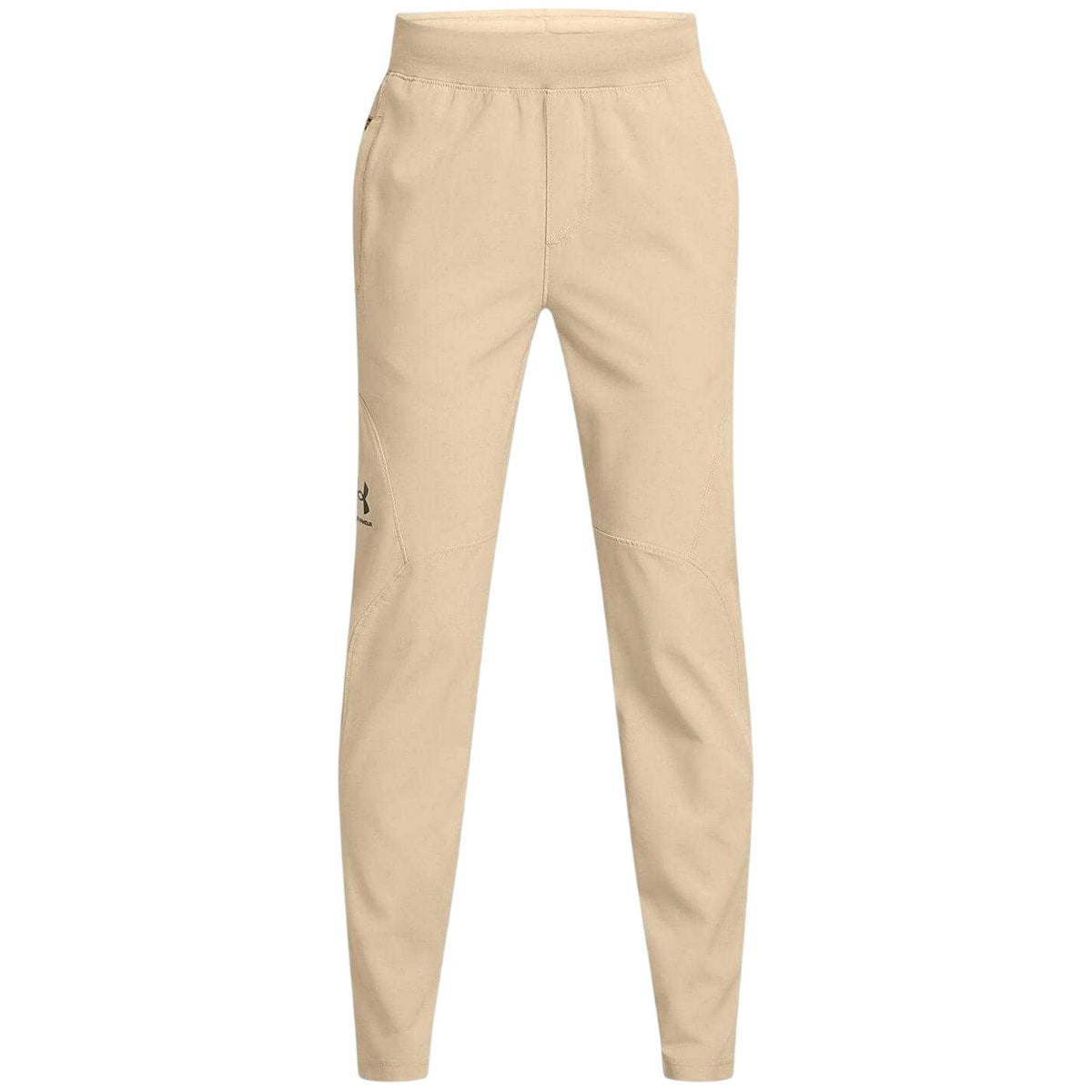 Brown - Front - Under Armour Childrens-Kids Unstoppable Lightweight Regular Jogging Bottoms