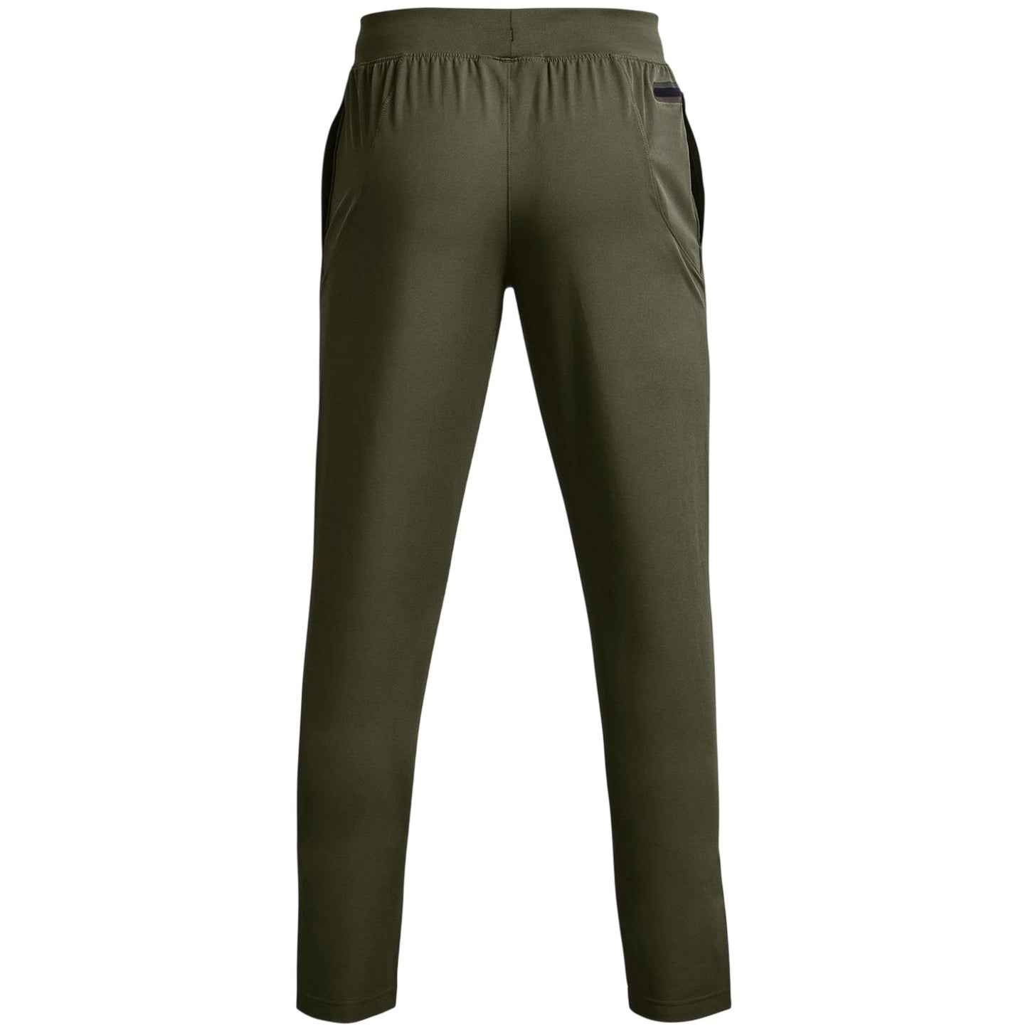 Green - Back - Under Armour Childrens-Kids Unstoppable Lightweight Regular Jogging Bottoms