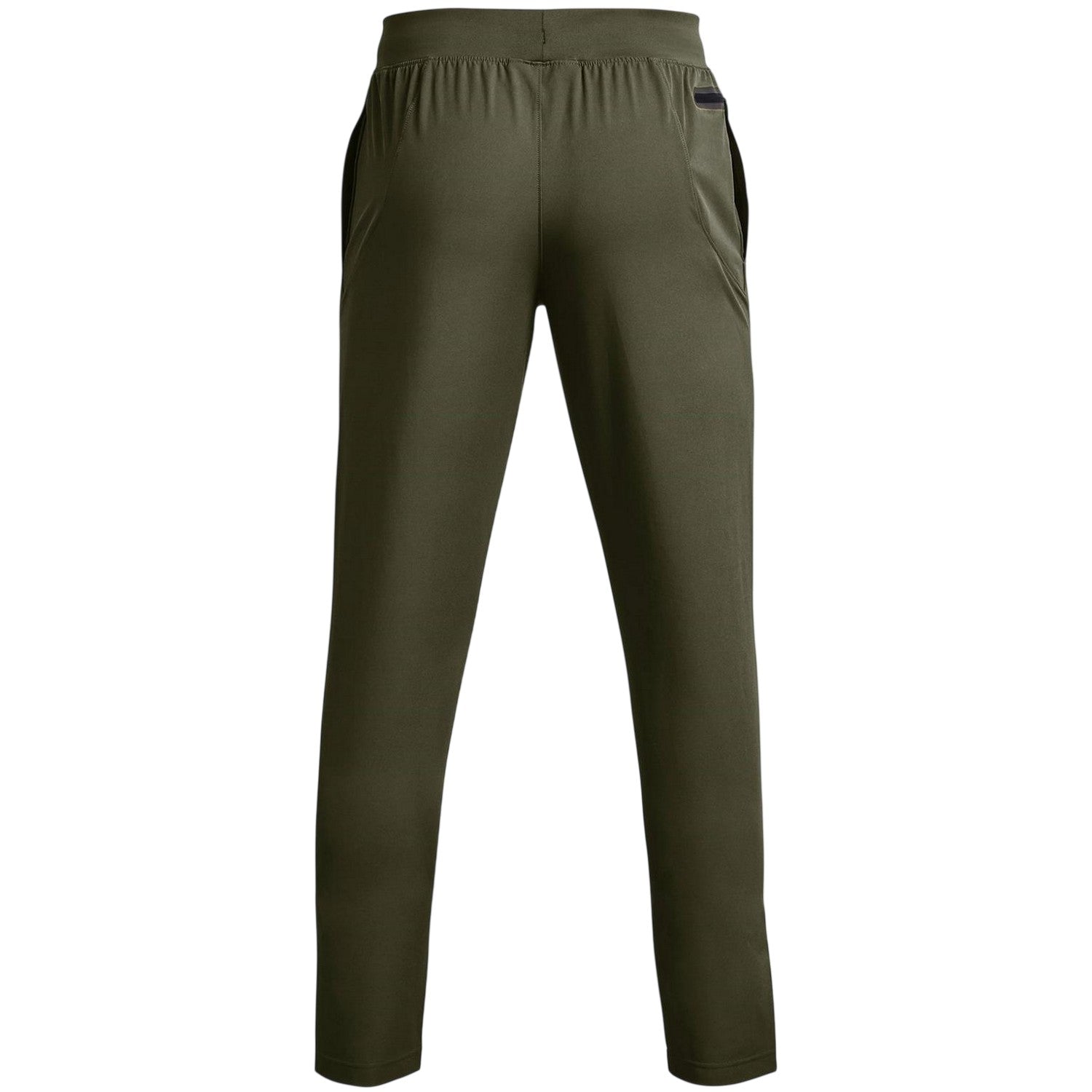 Green - Back - Under Armour Childrens-Kids Unstoppable Lightweight Regular Jogging Bottoms