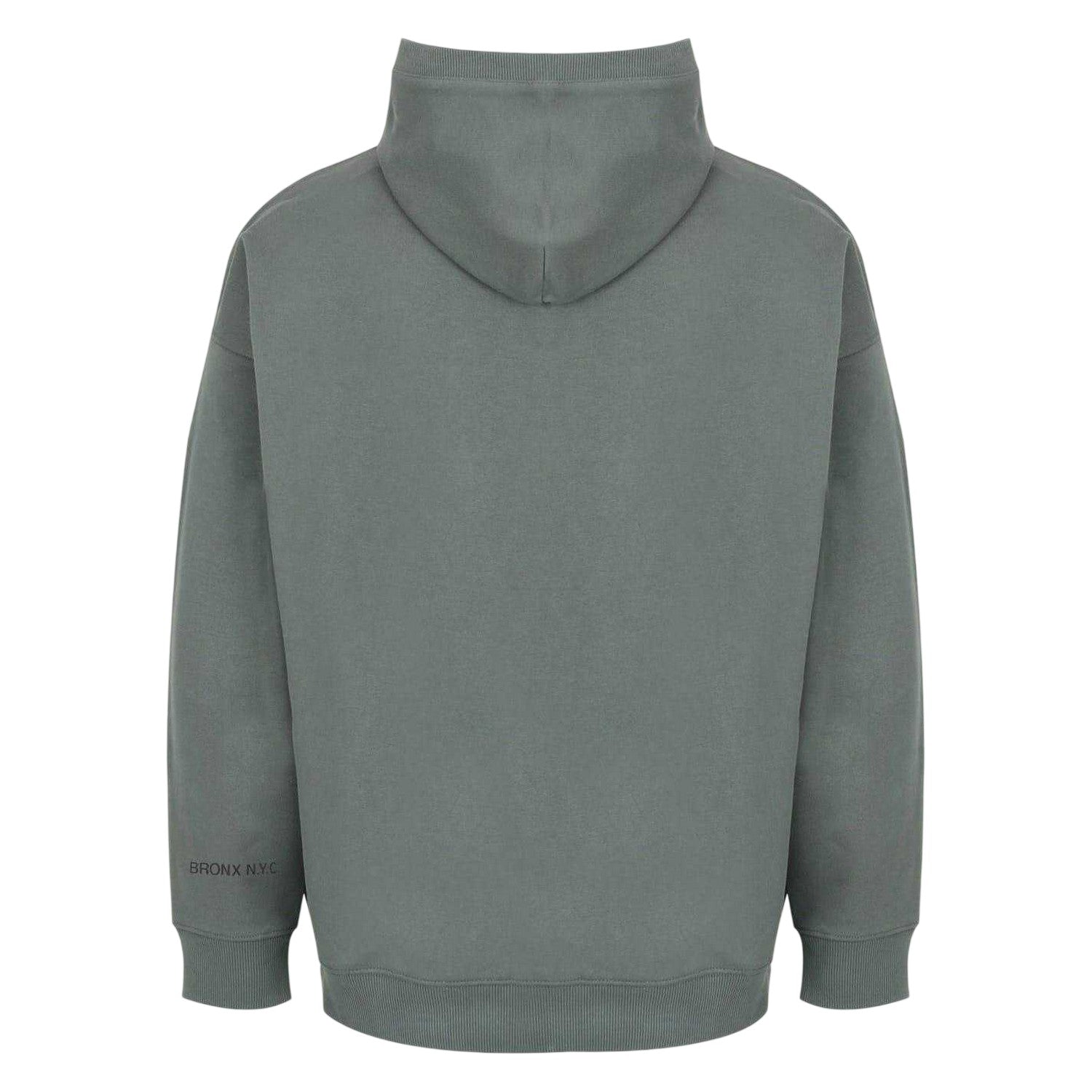Khaki Green - Back - Everlast Mens Flocked Oversized Hoodie