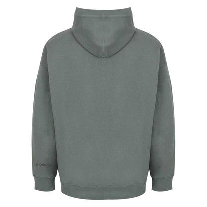 Khaki Green - Back - Everlast Mens Flocked Oversized Hoodie