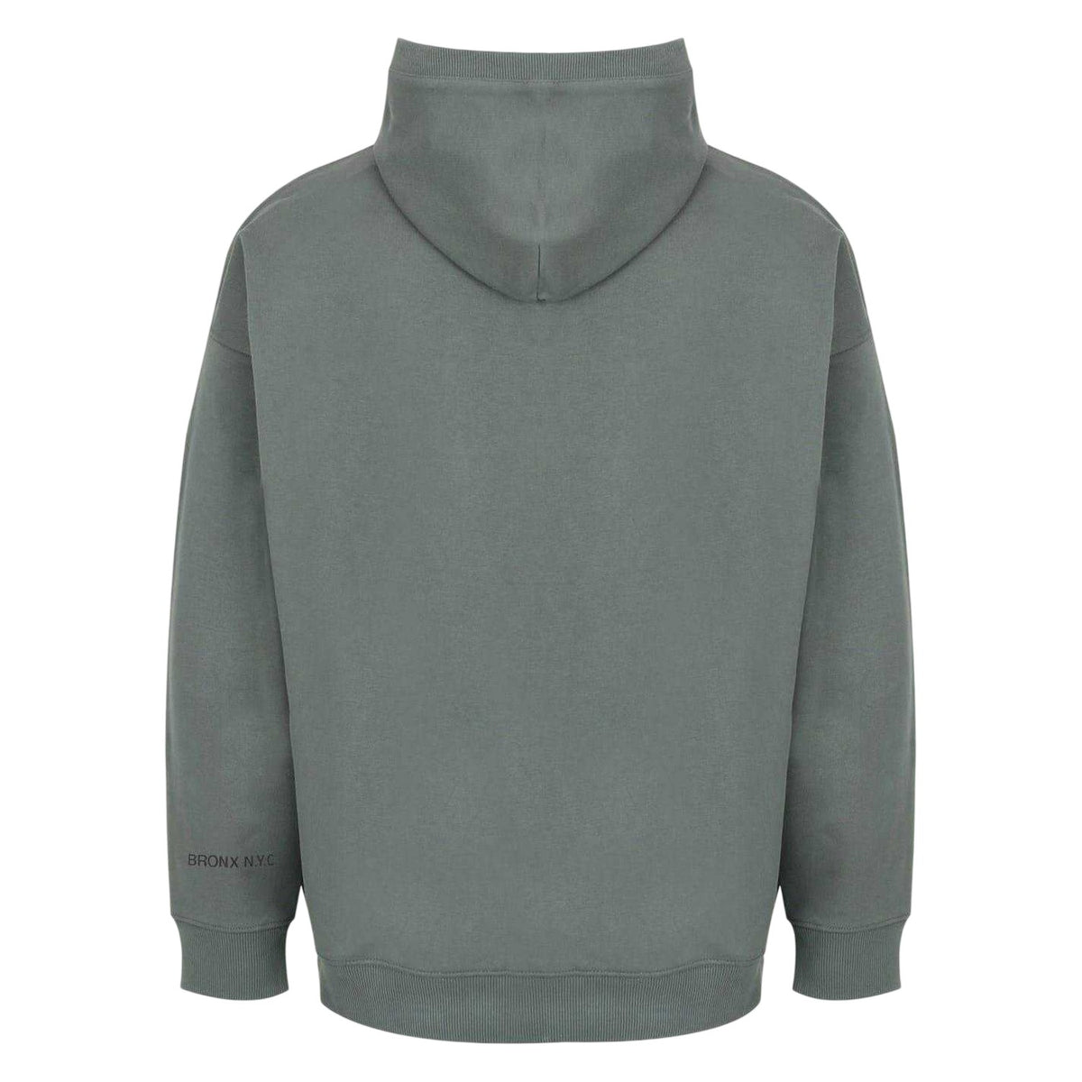 Khaki Green - Back - Everlast Mens Flocked Oversized Hoodie