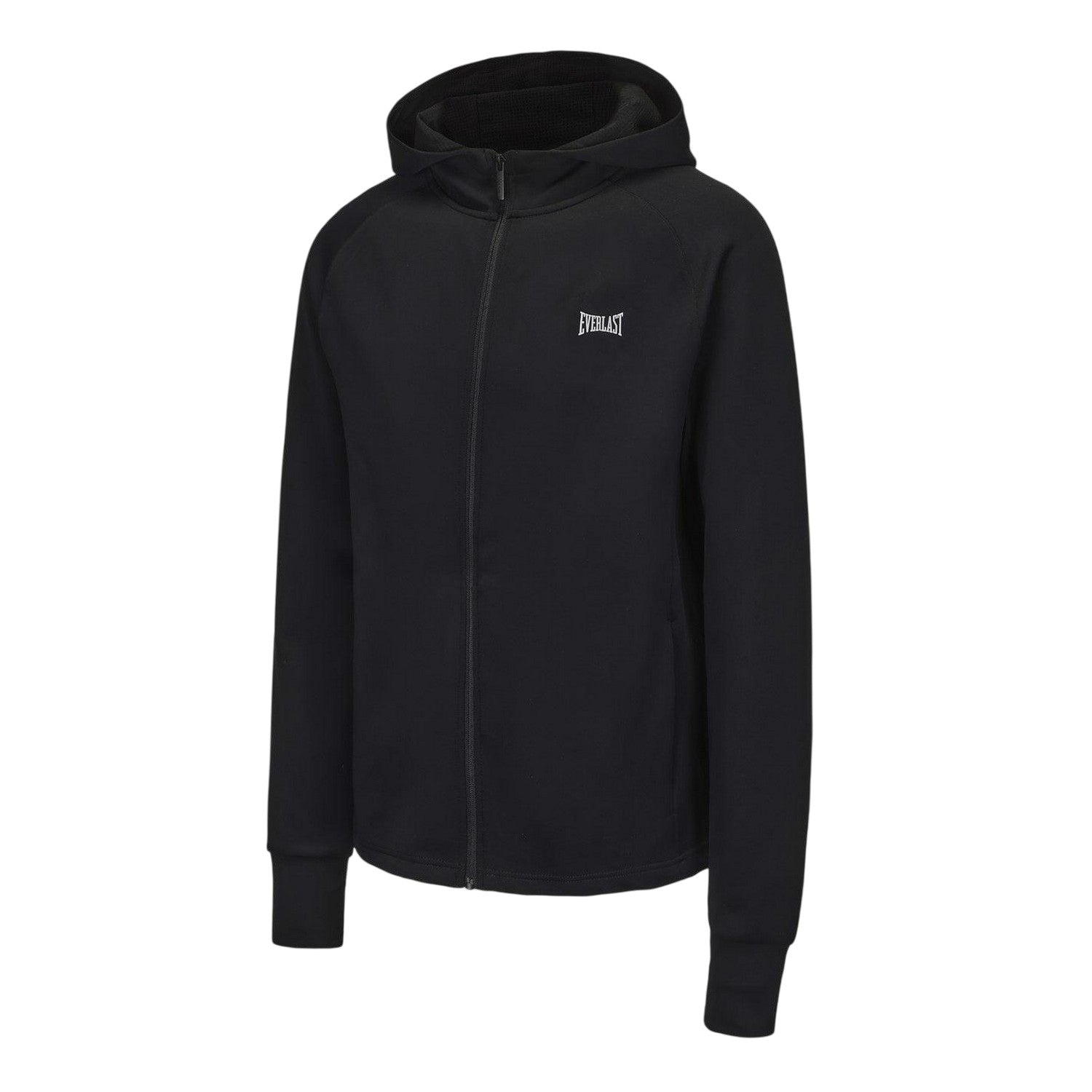 Black - Side - Everlast Mens Training Full Zip Hoodie
