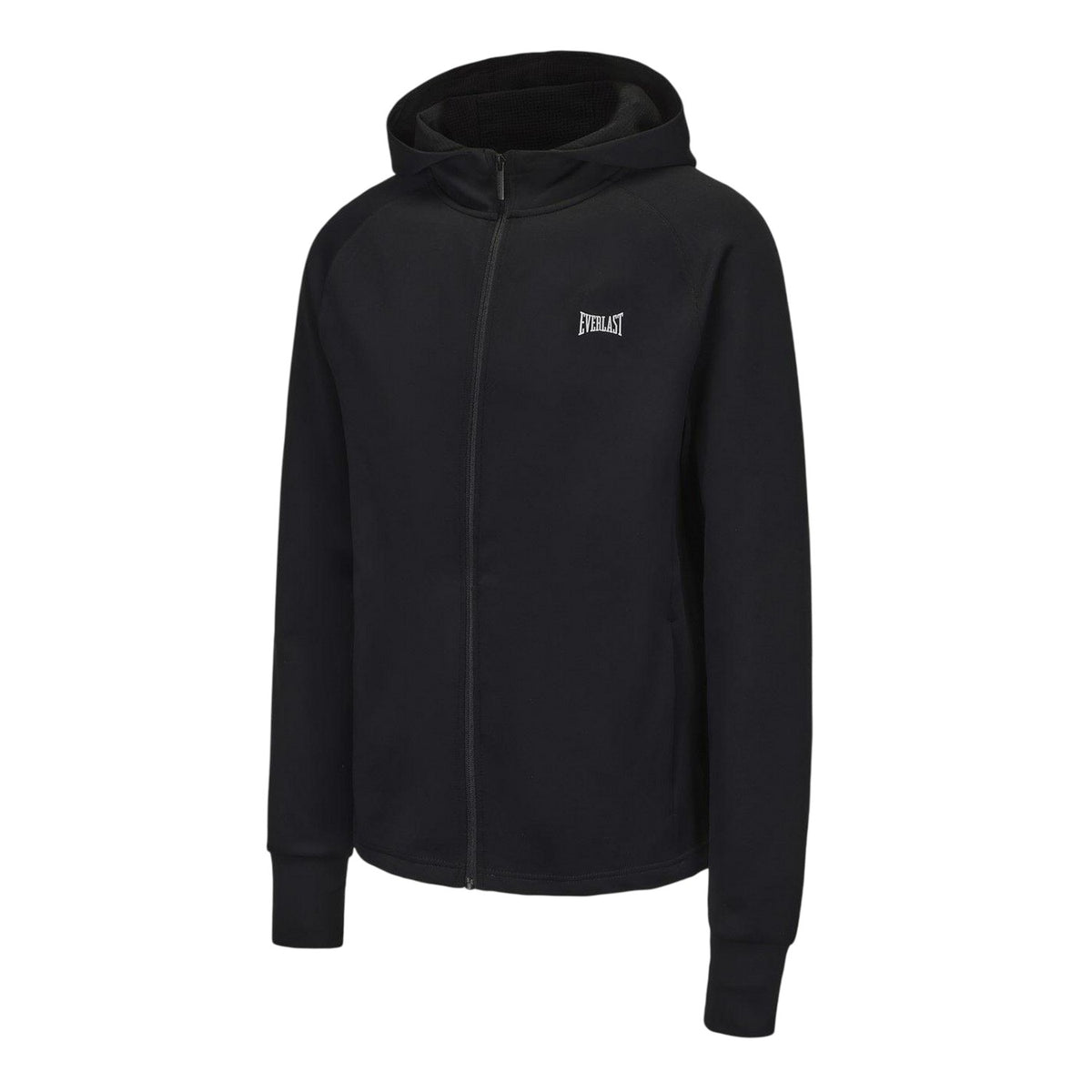 Black - Side - Everlast Mens Training Full Zip Hoodie