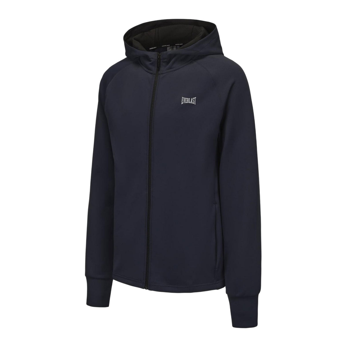 Navy - Side - Everlast Mens Training Full Zip Hoodie