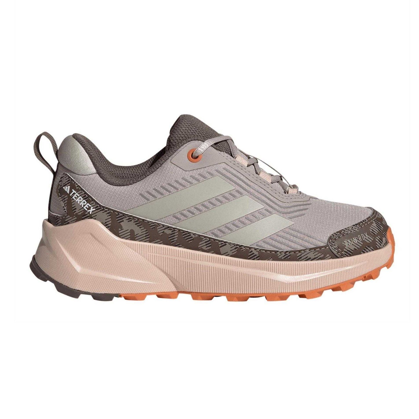 Taupe-Beige-Brown - Front - Adidas Childrens-Kids Terrex Trailmaker 2 Waterproof Hiking Shoes