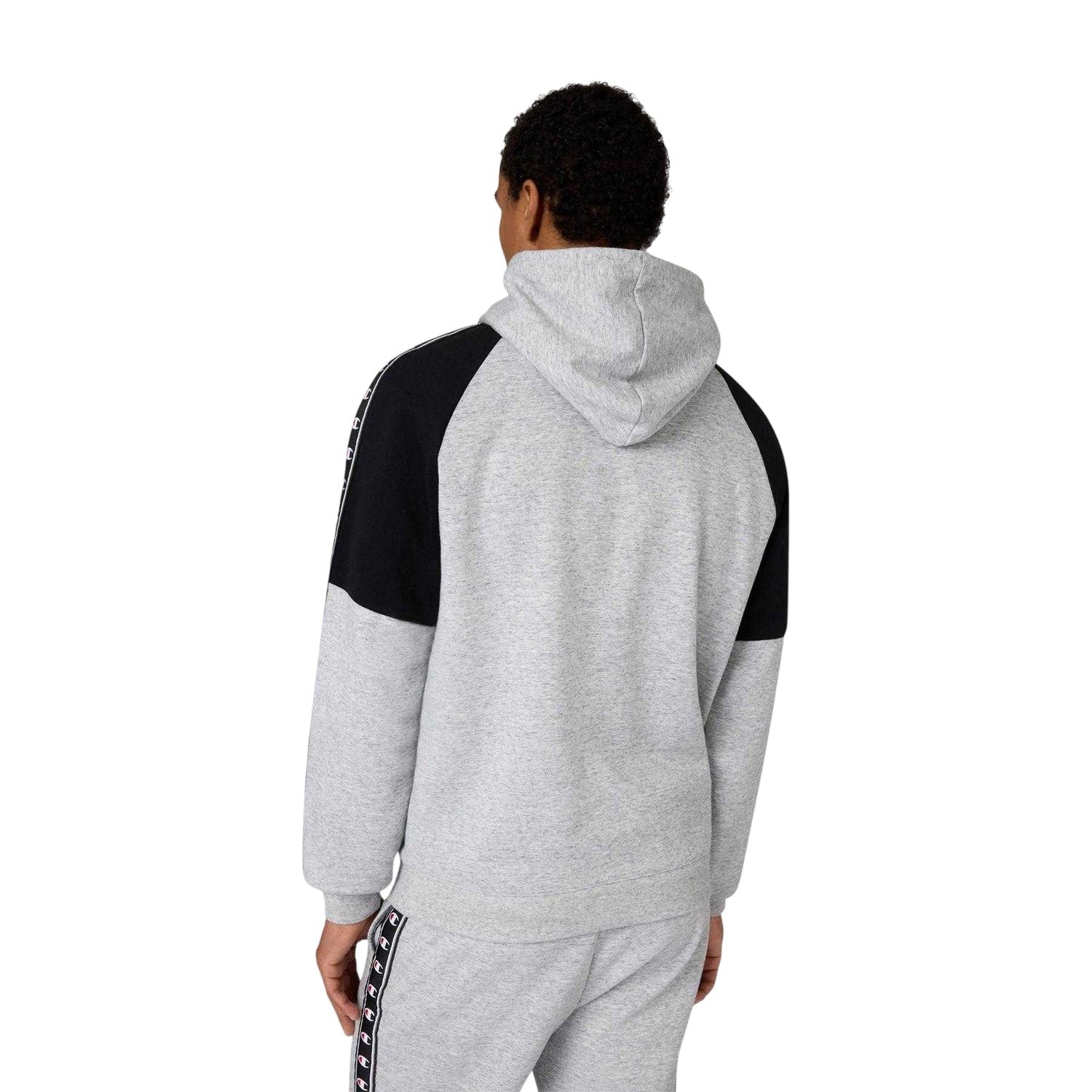 Grey Marl - Back - Champion Mens Pullover Hoodie