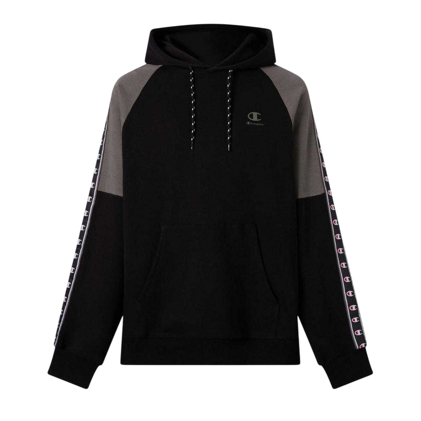 Black - Front - Champion Mens Pullover Hoodie