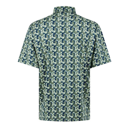 Frosty Green - Back - Farah Mens Trawick Geometric Polo Shirt