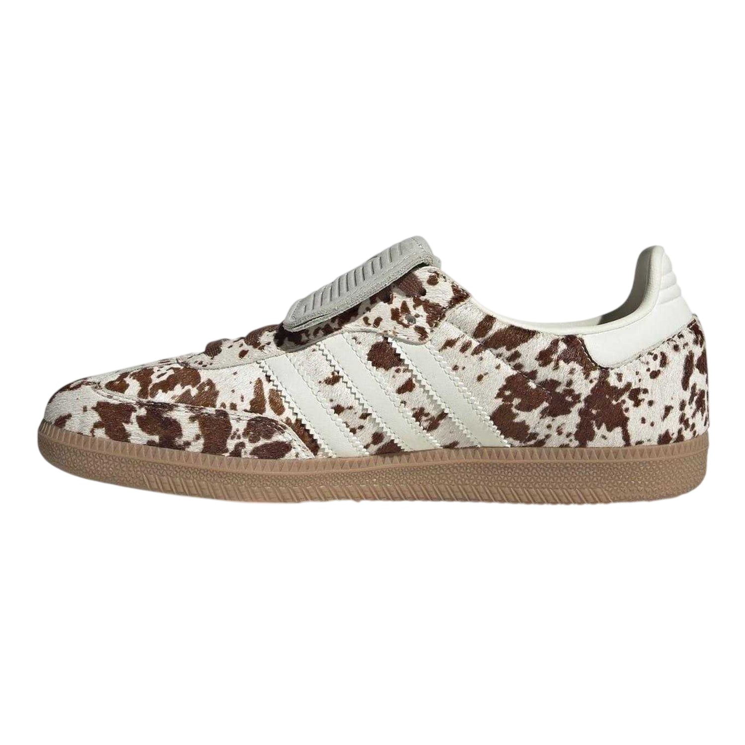 White-Pink - Side - Adidas Womens-Ladies Samba OG Cow Print Leather Trainers