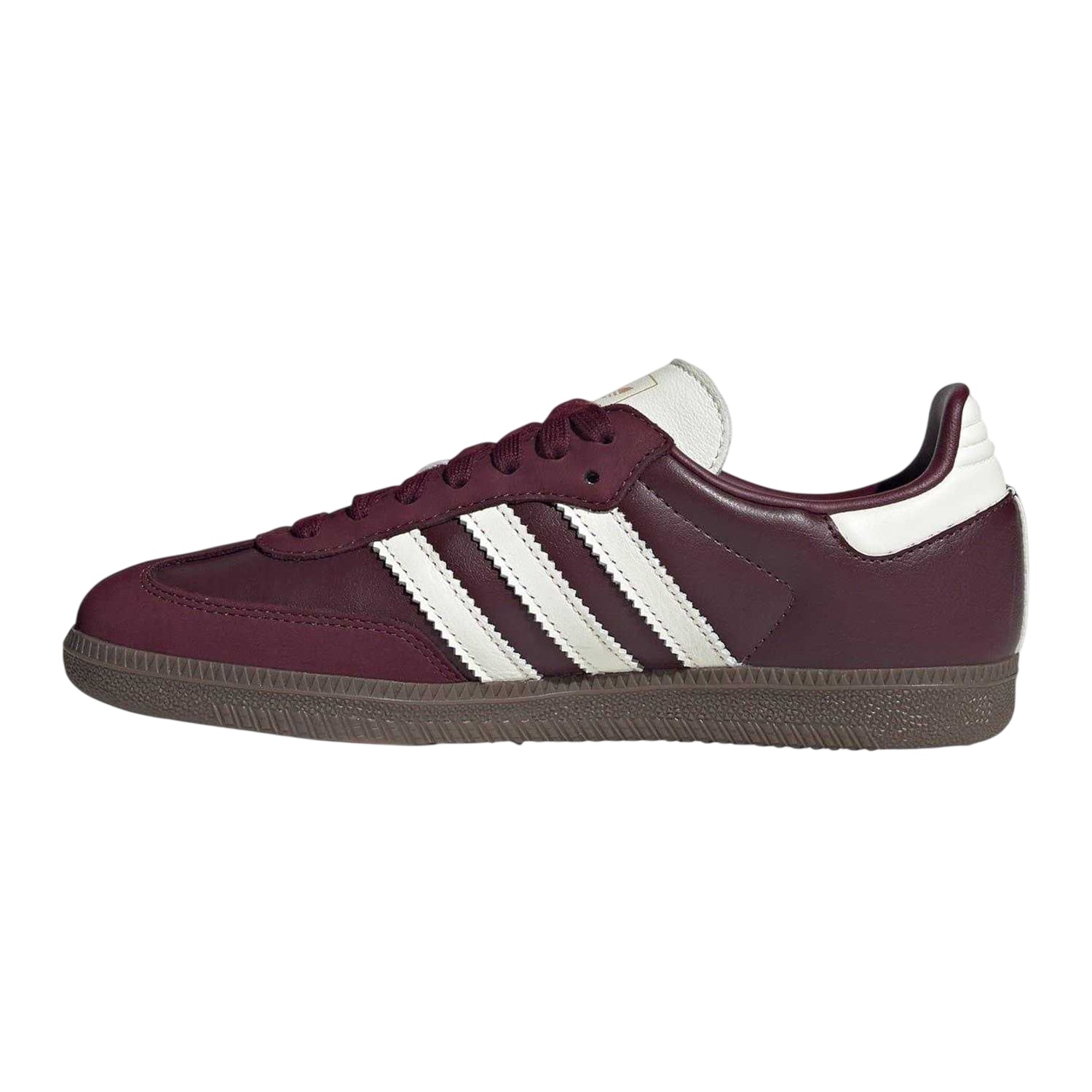 Brown - Side - Adidas Womens-Ladies Samba OG Cow Print Leather Trainers