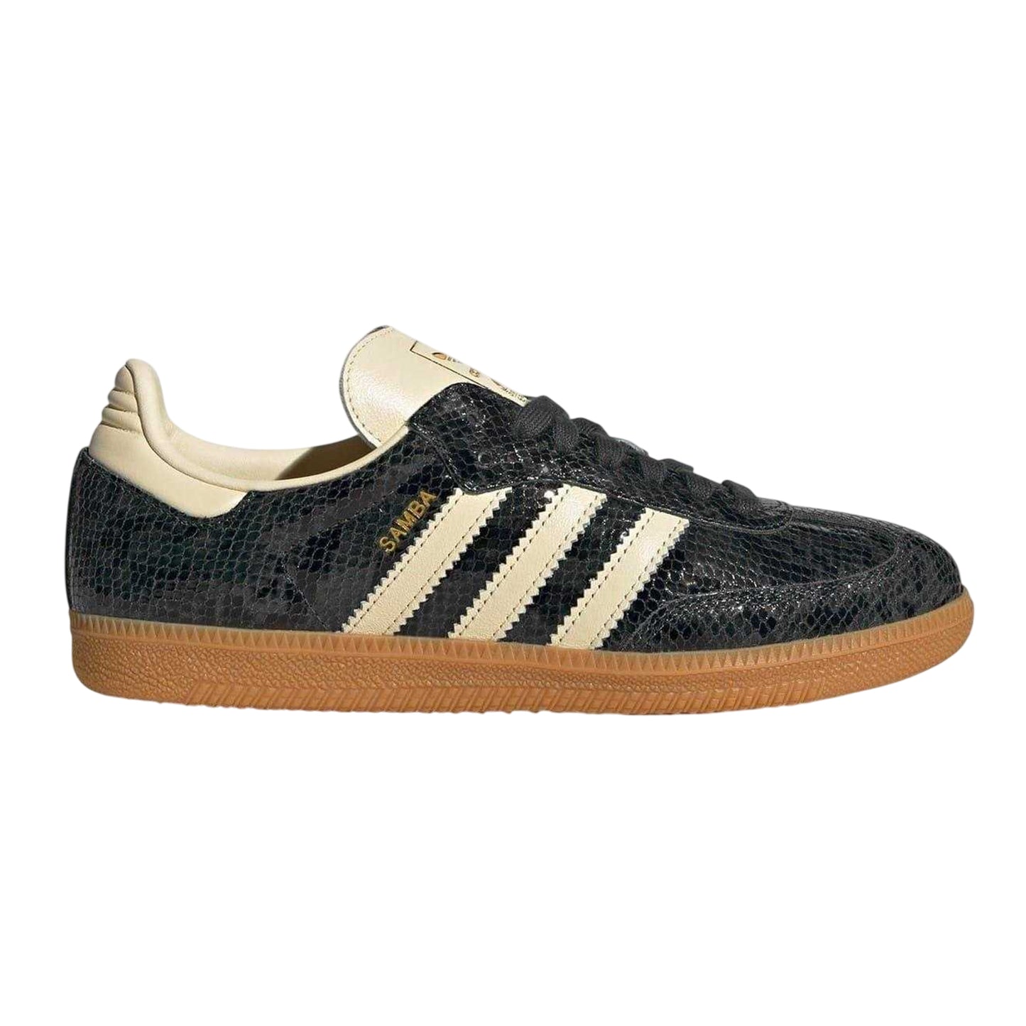 Collegiate Green - Front - Adidas Womens-Ladies Samba OG Cow Print Leather Trainers