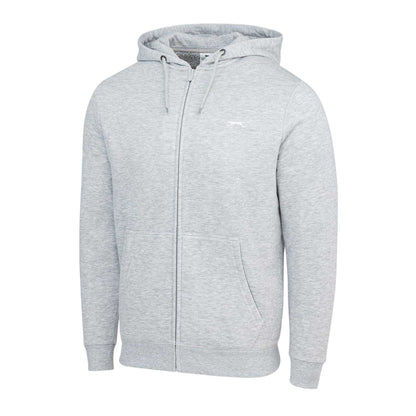 Grey Marl - Side - Slazenger Mens Full Zip Hoodie
