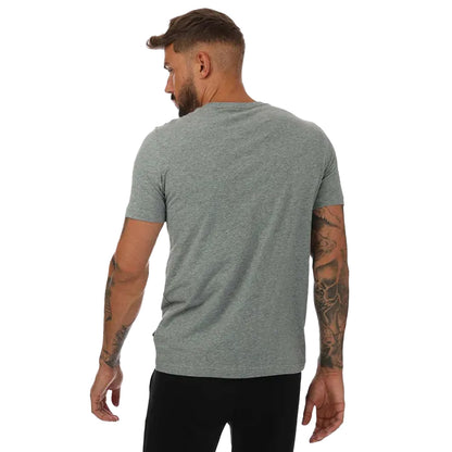 Grey - Back - Puma Mens Small Logo T-Shirt