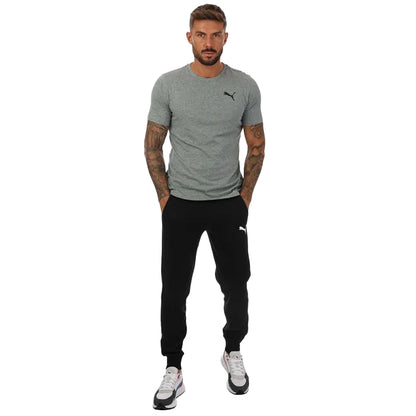 Grey - Side - Puma Mens Small Logo T-Shirt