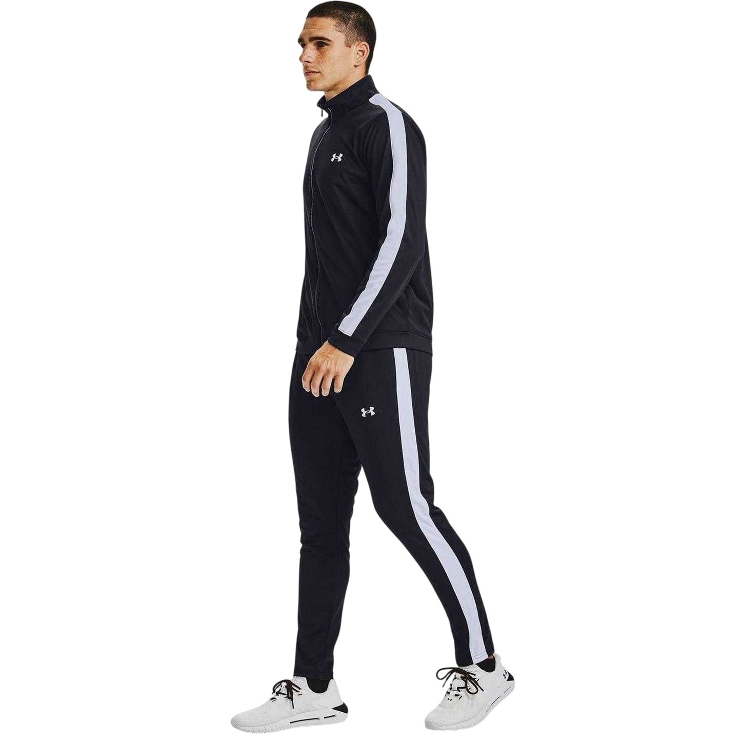 Black-White - Lifestyle - Under Armour Mens Rival Knitted Tracksuit Set