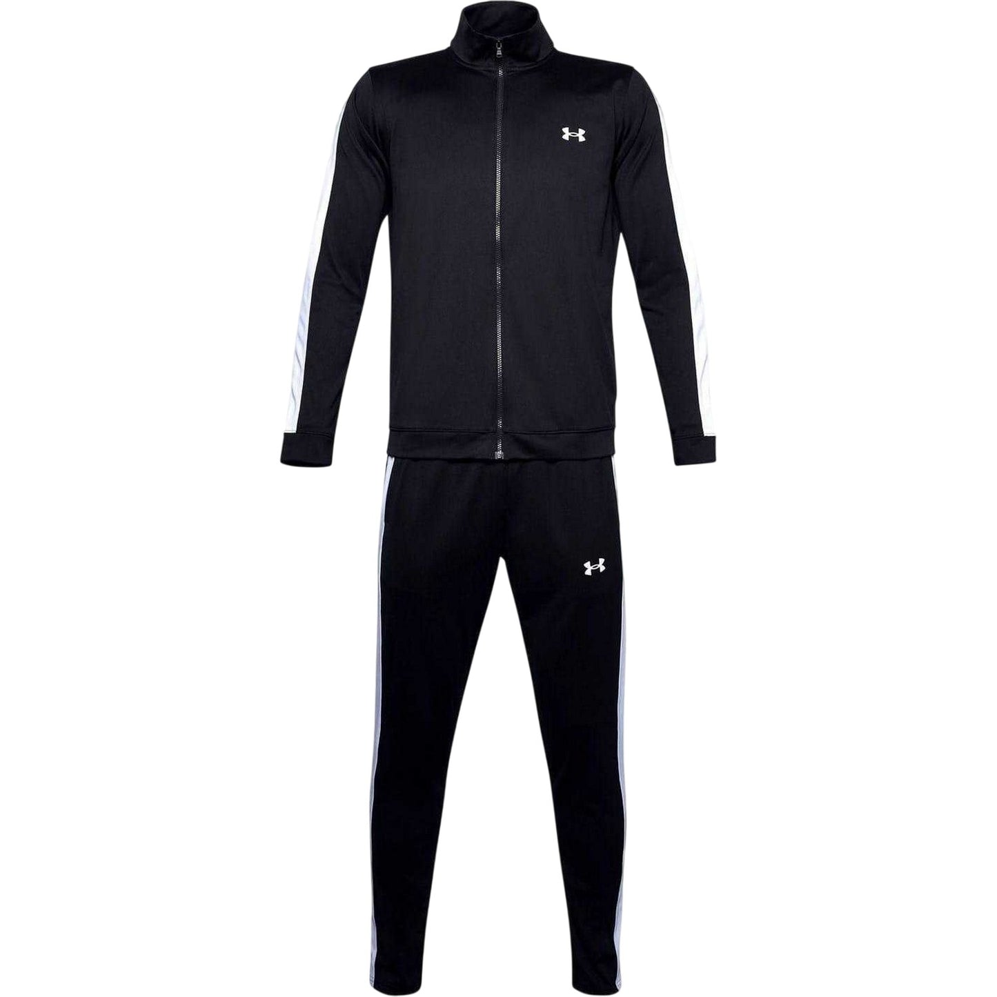 Black-White - Front - Under Armour Mens Rival Knitted Tracksuit Set