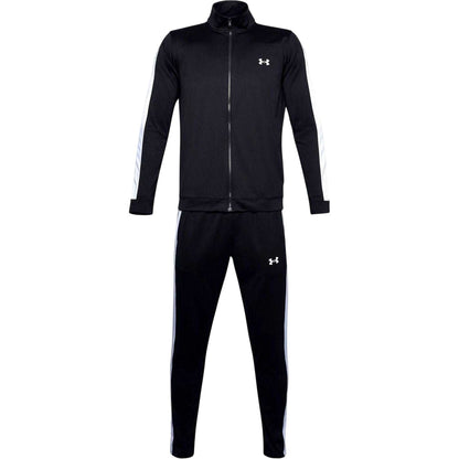 Black-White - Front - Under Armour Mens Rival Knitted Tracksuit Set