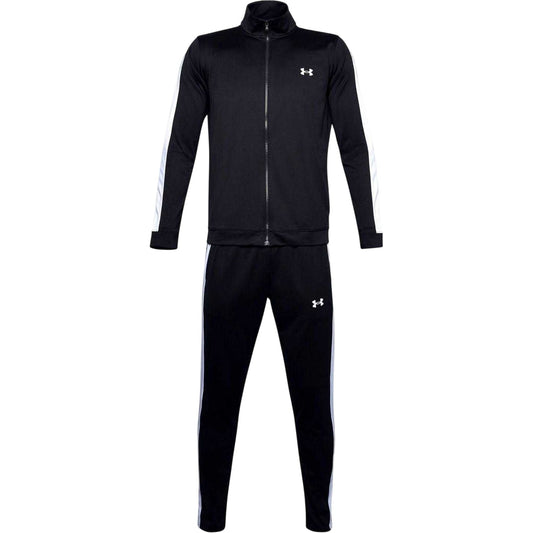 Black-White - Front - Under Armour Mens Rival Knitted Tracksuit Set