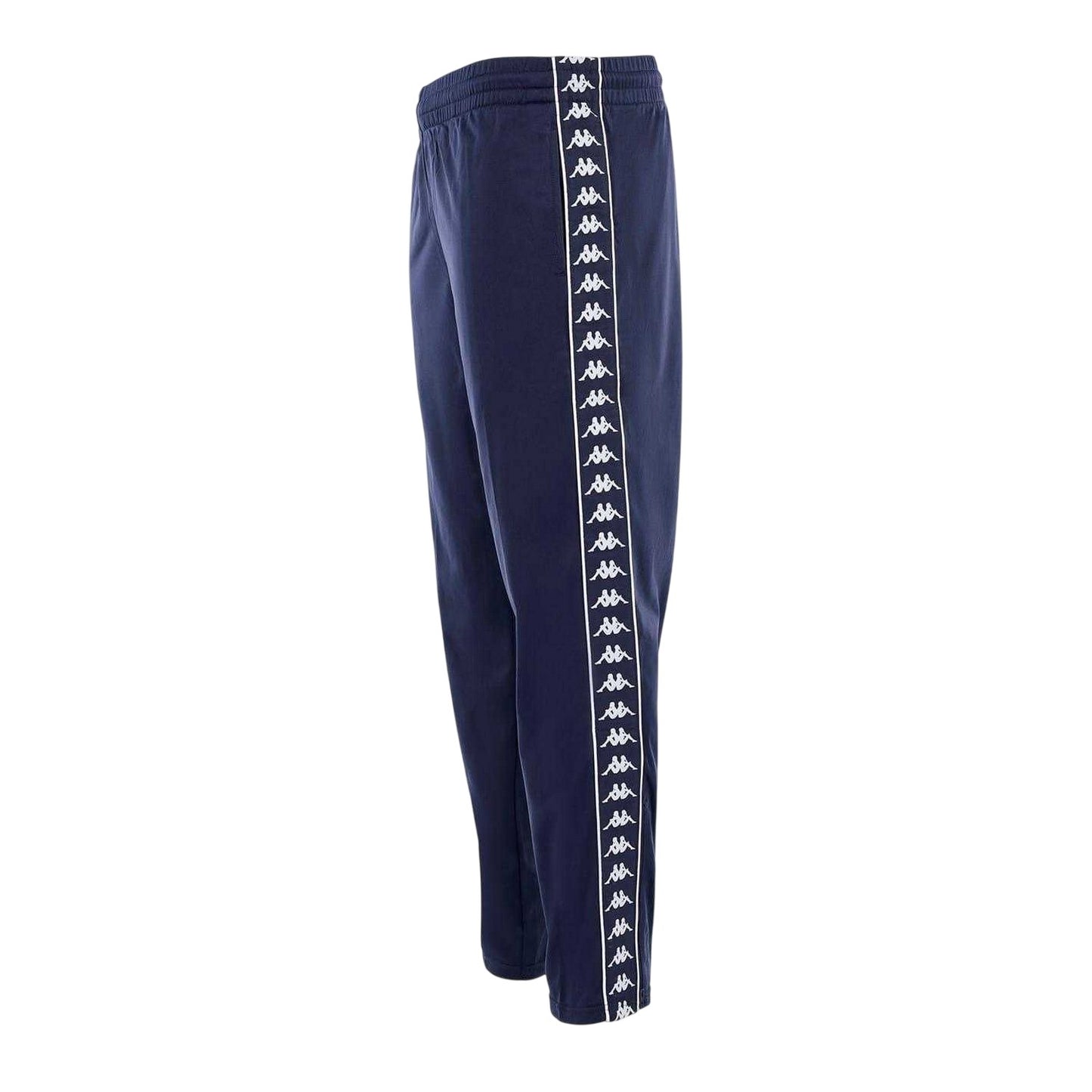 Navy - Side - Kappa Mens Ulrich Side Logo Tracksuit Bottoms