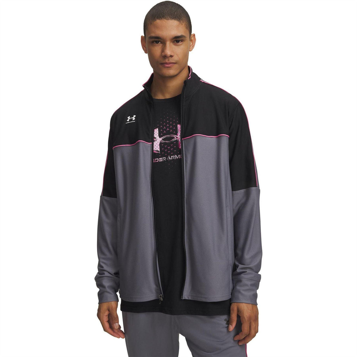 Frost Gray-Athletic - Front - Under Armour Mens Challenger Tracksuit Top