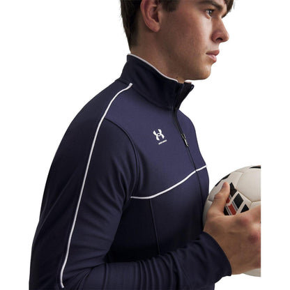 Navy-White - Side - Under Armour Mens Challenger Tracksuit Top