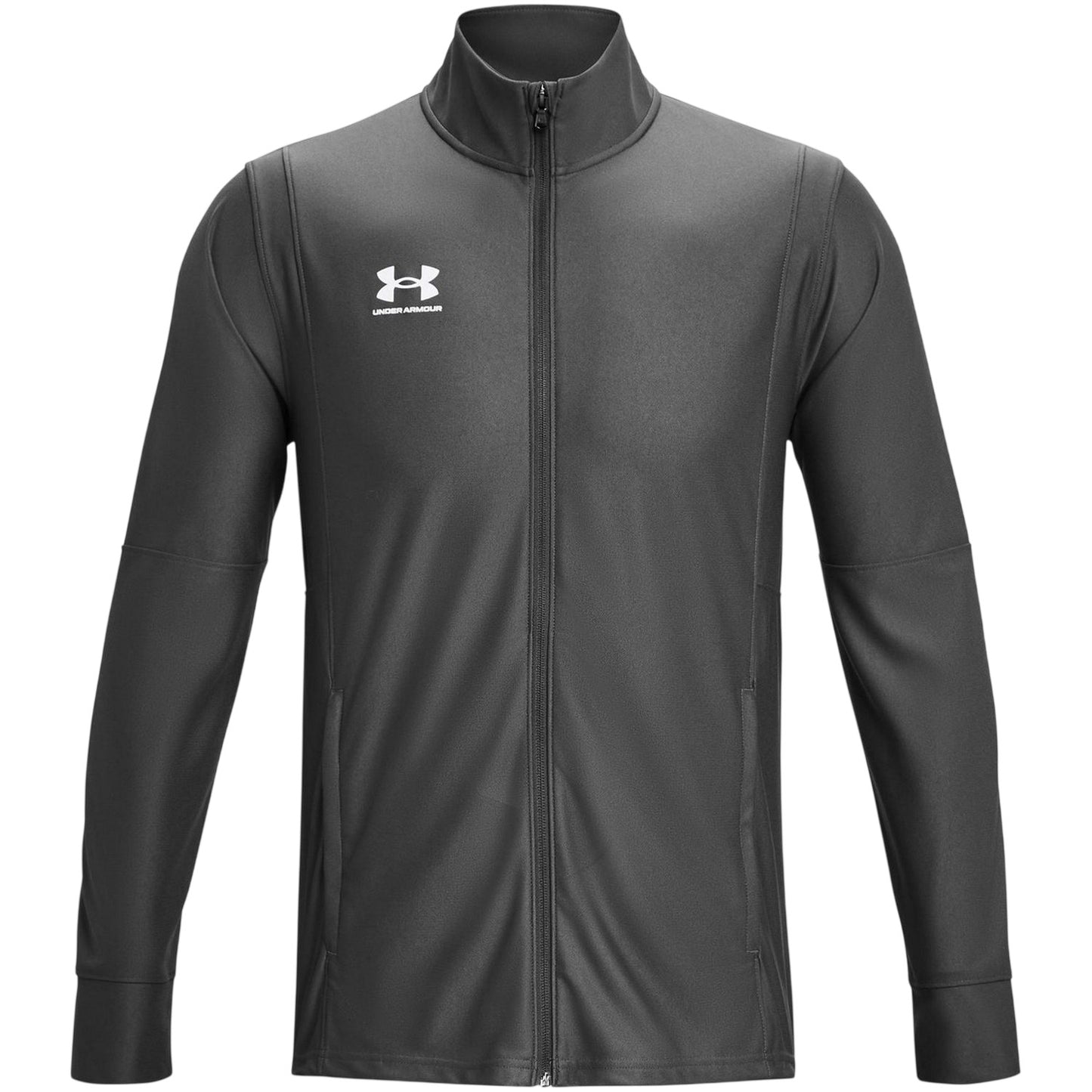 Grey - Front - Under Armour Mens Challenger Tracksuit Top