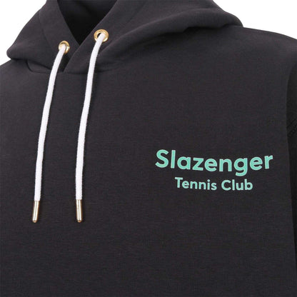 Black - Side - Slazenger Mens Tennis Club Hoodie