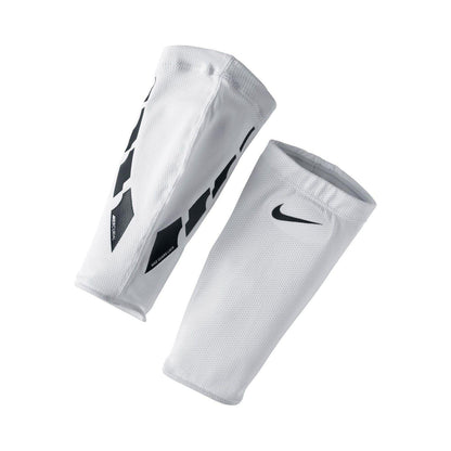 White-Black - Front - Nike Elite Swoosh Shin Guard Sleeves